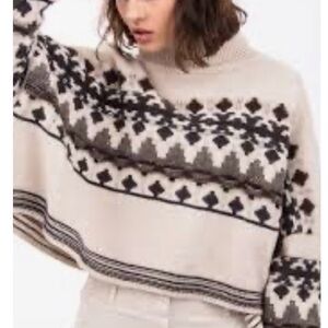 Pedro Beige and Black Patterned Sweater